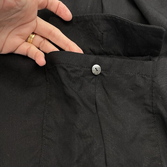 RAMY BROOKS Women Allyn Pants Satin Paperbag Elastic Tie Waist Sz M Black 3-50 - Picture 5 of 12